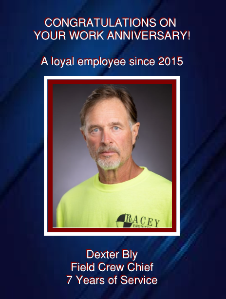 Dexter Bly - 7 Years of Service