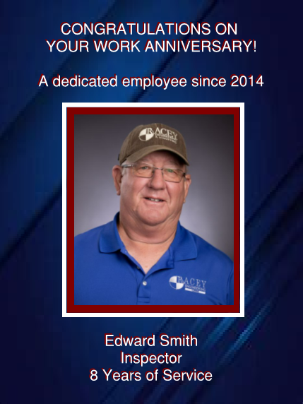 Edward Smith - 8 Years of Service