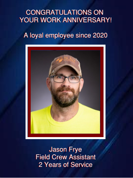 Jason Frye - 2 Years of Service