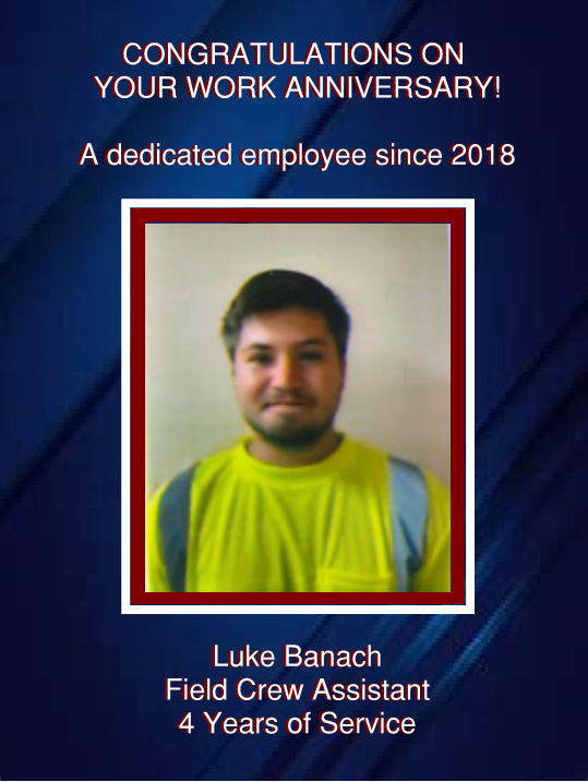 Luke Banach - 4 Years of Service