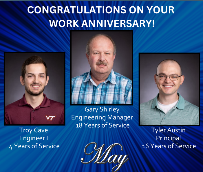 May Work Anniversaries