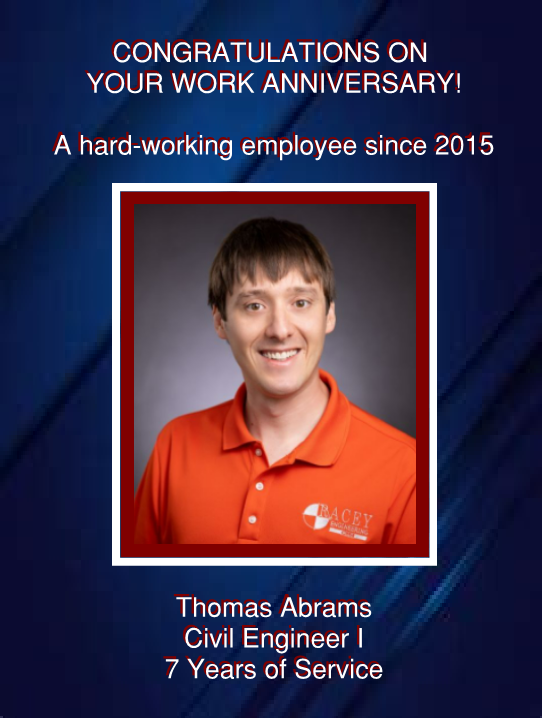 Thomas Abrams - 7 Years of Service